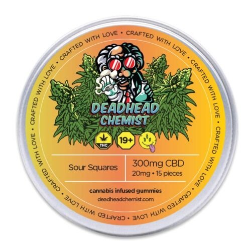 300MG CBD Sour Squares