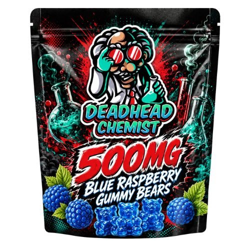 MDMA Edible Blue Raspberry Gummy Bears 500MG