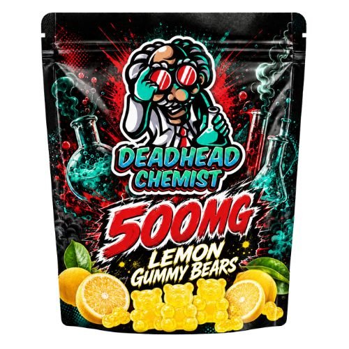 MDMA Edible Lemon Gummy Bears 500MG
